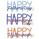 Holiday Text Embroidery Design Set 4