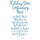 Holiday Time Embroidery Font | Machine Embroidery Designs by JuJu