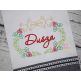 Swirly Holly Bow Frame Bean Stitch Embroidery | Machine Embroidery Designs by JuJu