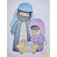Holy Family Sketch Embroidery | Machine Embroidery Designs by JuJu