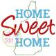 Home Sweet Home New Hampshire Embroidery | Machine Embroidery Designs by JuJu