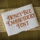 Honey Bee Embroidery Font Machine Embroidery Designs by JuJu