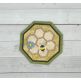 ITH Busy Bees Honeycomb Coaster | Machine Embroidery Designs by JuJu