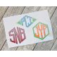 Honeycomb Sketch Monogram Embroidery Font | Machine Embroidery Designs by JuJu