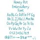 Honey Pot Embroidery Font | Machine Embroidery Designs by JuJu