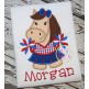 Horse Cheer Applique | Machine Embroidery Designs by JuJu