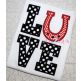 Horseshoe  LOVE Applique | Machine Embroidery Designs by JuJu