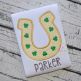 Horseshoe With Shamrocks Applique | Machine Embroidery Designs by JuJu