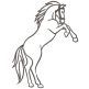 Horse Sketches Machine Embroidery Designs by JuJu