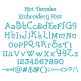 Hot Tamales Embroidery Font | Machine Embroidery Designs by JuJu