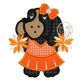 Hound Dog Cheer Mascot Applique | Machine Embroidery Designs by JuJu
