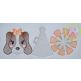 Hound Dog Cheer Trio Sketch Embroidery | Machine Embroidery Designs by JuJu