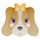 Hound Dog Face Girl Sketch Embroidery | Machine Embroidery Designs by JuJu
