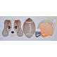 Hound Dog Football Trio Sketch Embroidery | Machine Embroidery Designs by JuJu