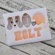 Hound Dog Football Trio Sketch Embroidery | Machine Embroidery Designs by JuJu