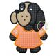 Hound Dog Jersey Mascot Applique | Machine Embroidery Designs by JuJu