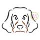 Hound Dog Mascot Embroidery | Machine Embroidery Designs by JuJu