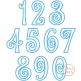 Amorette Numbers Applique Set | Machine Embroidery Designs by JuJu