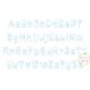 Amorette Bean Applique Alphabet Font | Machine Embroidery Designs by JuJu