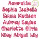 Amorette Embroidery Font