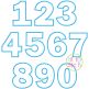 Basic Number Set Applique | Machine Embroidery Designs by JuJu
