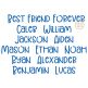 Best Friend Forever Embroidery Font | Machine Embroidery Designs by JuJu