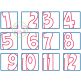 Box Font Applique Numbers Set | Machine Embroidery Designs by JuJu