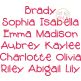 Brady Embroidery Font | Machine Embroidery Designs by JuJu