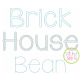 Brick House Two Color Bean Stitch Embroidery Font | Machine Embroidery Designs by JuJu