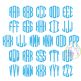 Itch 2 Stitch Clubhouse Monogram Digital Embroidery Machine Designs by JuJu