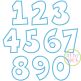 Conrad Numbers Set Applique | Machine Embroidery Designs by JuJu