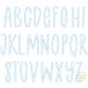 Courtside Bean Applique Alphabet Font | Machine Embroidery Designs by JuJu