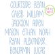 Courtside Bean Stitch Embroidery Font | Machine Embroidery Designs by JuJu