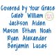 Covered By Your Grace Embroidery Font