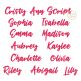 Cristy Ann Script Embroidery Font | Machine Embroidery Designs by JuJu