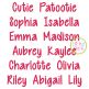 Cutie Patootie Embroidery Font