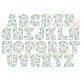 Daisy Swirl Embroidery Font | Machine Embroidery Designs by JuJu