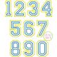 I2S Double Varsity Applique Numbers | Machine Embroidery Designs by JuJu