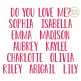 Do You Love Me Embroidery Font | Machine Embroidery Designs by JuJu