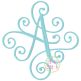 Elegant Scroll ONE COLOR LARGE Monogram