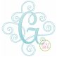 Elegant Scroll SKETCH Monogram
