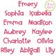 Emery Embroidery Font Digital Machine Embroidery Designs by JuJu
