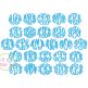 Itch 2 Stitch Fancy Circle Small Monogram Digital Embroidery Machine Designs by JuJu