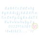 Hard Candy Striped Bean Stitch Embroidery Font | Machine Embroidery Designs by JuJu