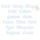 Hard Candy Striped Bean Stitch Embroidery Font | Machine Embroidery Designs by JuJu