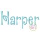 Harper Embroidery Font | Machine Embroidery Designs by JuJu