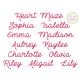 Heart Maze Embroidery Font | Machine Embroidery Designs by JuJu