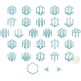 Honeycomb Sketch Monogram Embroidery Font | Machine Embroidery Designs by JuJu