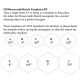 Honeycomb Sketch Monogram Embroidery Font | Machine Embroidery Designs by JuJu