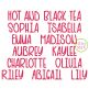 Hot and Black Tea Embroidery Font | Machine Embroidery Designs by JuJu